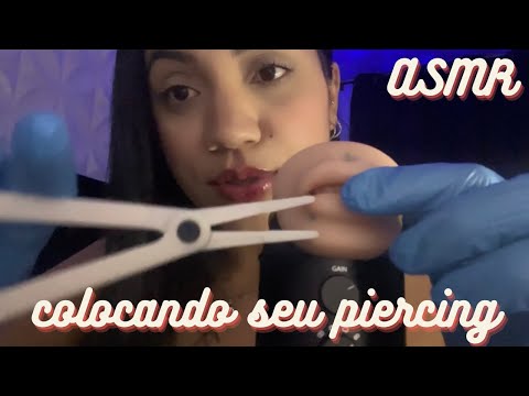 COLOCANDO SEU PIERCING/LEINHA ASMR #asmr #relaxing #satisfying #asmrsounds