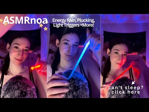 ASMRnoa | Energy Rain, Tapping, Light Triggers +More 💕| live #90