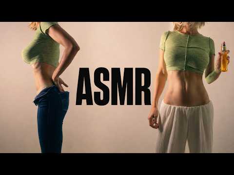 ASMR  Belly massage with Mia | Jeans scratching sounds