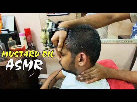 Asmr Heavy Oil Head Massage | Mustard Oil Asmr | Indian Massage | Indian Barber