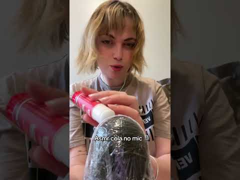 Asmr cola no microfone #asmr #asmrshorts