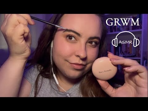 Get Ready With Me ASMR Doing My Makeup Fast & Aggressive & Whispering 