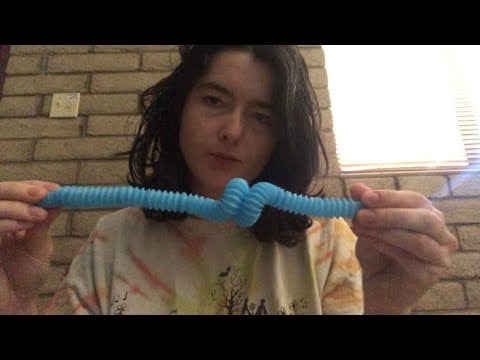 ASMR Playing with my new Fidget Toys | dollar tree show n tell
