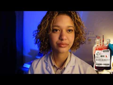 ASMR Exame + Doação de Sangue | Roleplay