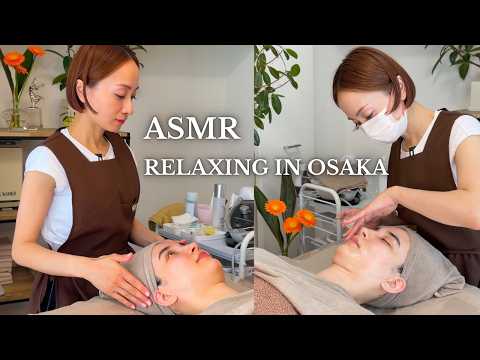 (ASMR) I found a PERFECT facial spa in Osaka, Japan (I was snoring literally the whole time haha)