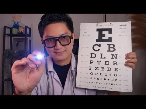 ASMR Medical Eye Exam 🩺 Sleepy Personal Care Roleplay