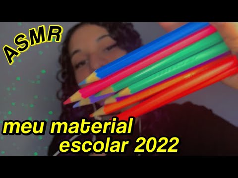 asmr | meu material escolar 2022! 📚