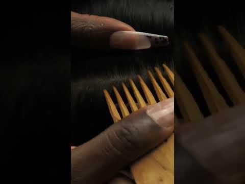 Perfect SCALP SCRATCHES with a wooden comb | FULL VIDEO ON OUR CHANNEL #shortsvideo #shorts #relax