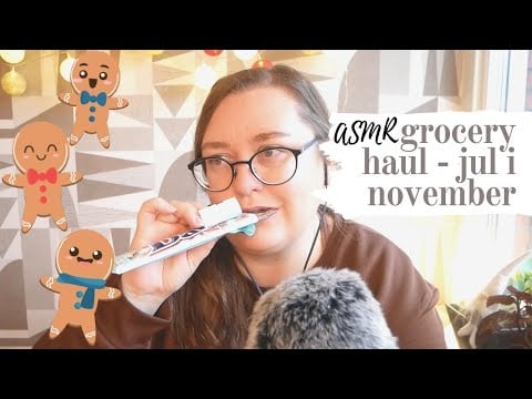 ASMR på svenska: Grocery haul - jul i november