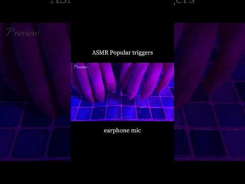 ASMR Popular triggers with earphone mic (No talking,No mouth sounds)#asmr #shorts