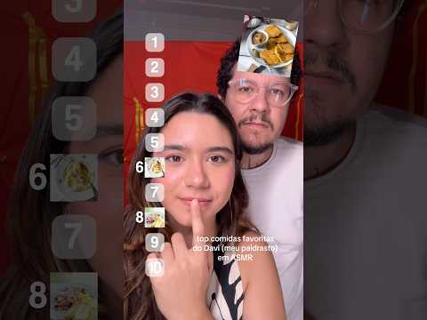 ranking de comidas da infância do Davi em ASMR