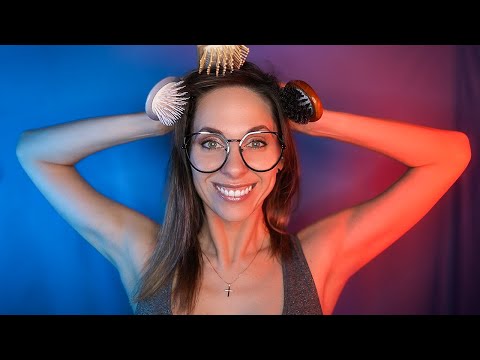 ASMR Fast & Aggressive HAIRBRUSH head Massage for 100 %  tingles #asmr #fastasmr