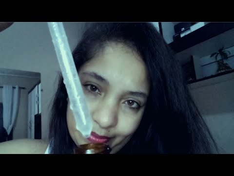 ASMR CUIDANDO DO SEU ROSTINHO [VOZ SUAVE + SONS DE BOCA] Interação com a tela (use fones)