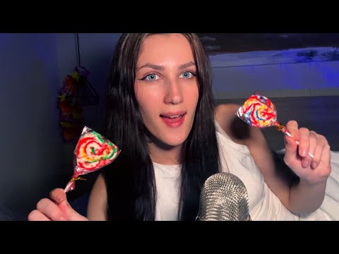 ASMR Lollipop Sounds | Soft Sticky Triggers & Crunchy Candy Biting