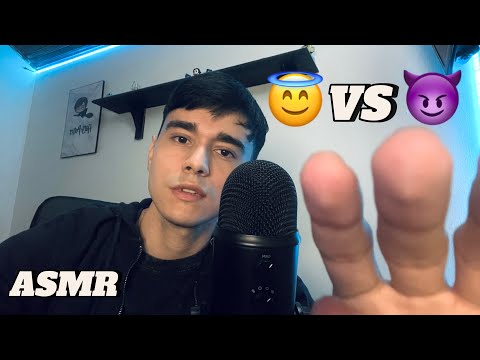 ASMR Battle ! Fast and aggressive 😈 vs Slow and gentle 😇 Mouth Sounds + Mic Triggers!