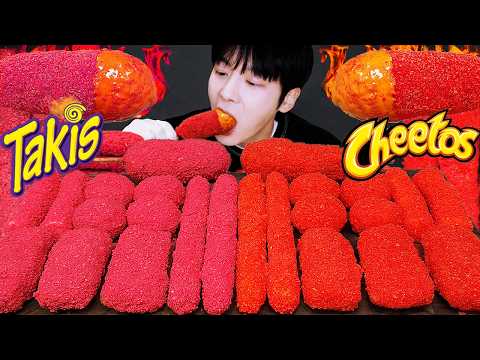 ASMR MUKBANG 직접 만든 타키스 대왕 가래떡 떡볶이 불닭볶음면 치즈스틱 핫도그 먹방 & 레시피 FIRE NOODLES AND Tteokbokki EATING SOUND!