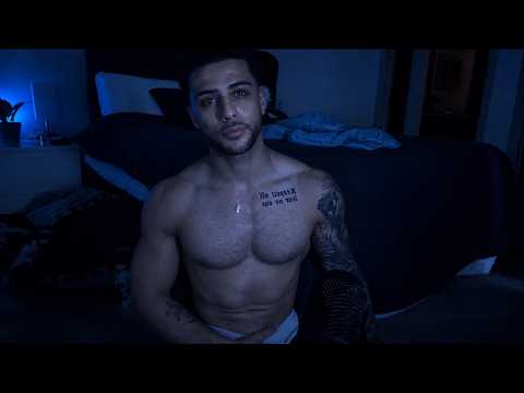 ASMR Male Sleep Aid 💙🌙 (Blue Light Focused) Soft Whispers, Mouth Sounds & Heavy Breathing