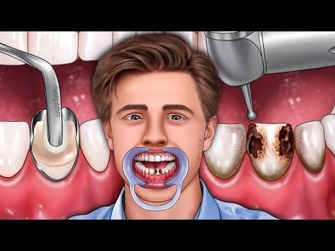 Oddly satisfying Tooth Fixing ASMR animation, Relaxing Dental animation, ASMR animation