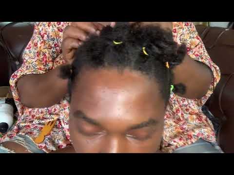 ASMR✨RELAXING HAIRPLAY MAKING BABY KNOTS