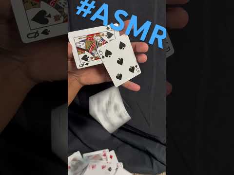 ASMR Card Waterfall #shorts #asmr