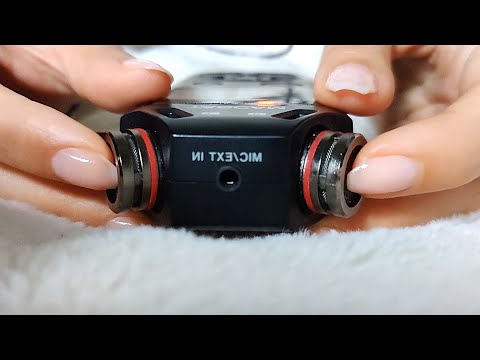 ASMR Sensitive Tascam Mic Touching and Scratching w/ Long Nails and Fingers (No Talking)