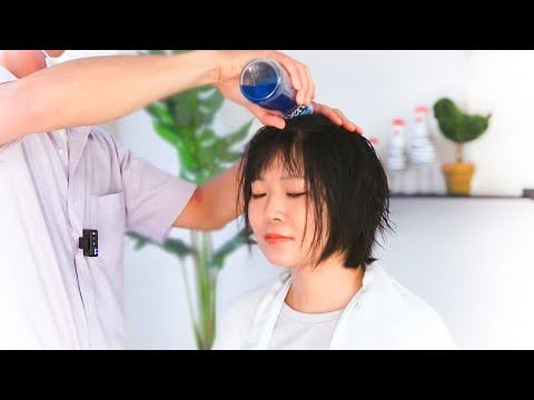 ASMR 頭皮南極！ヘアトニックを使ったヘッドマッサージ
