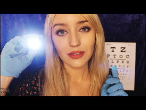 ASMR EYE EXAM - Medical Roleplay, Follow The Light, Very Close Up...