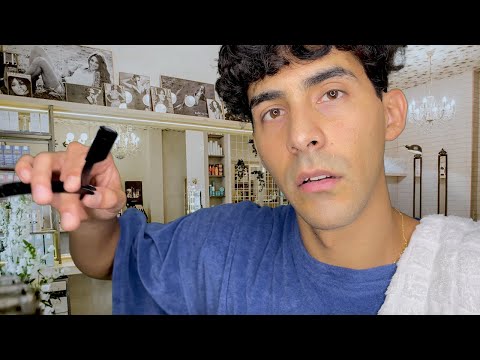 [ASMR] Face shaving treatment (Roleplay)