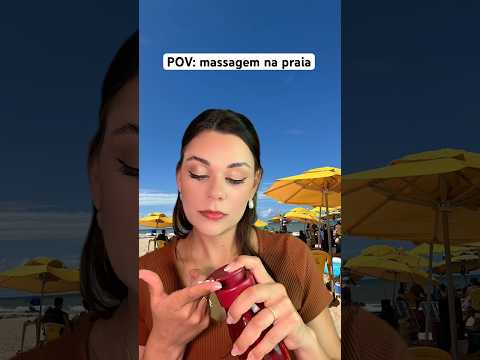 POV: massagem na praia #asmr #humor #comedia #shorts