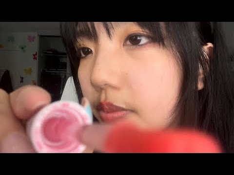 asmr doing ur makeup roleplay