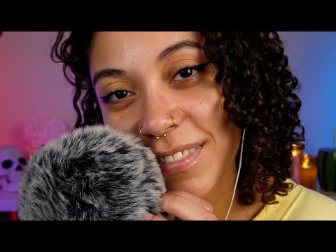 ASMR | 1 HOUR Mouth Sounds + Background ASMR (screen goes dark at 20:30 for sleep)