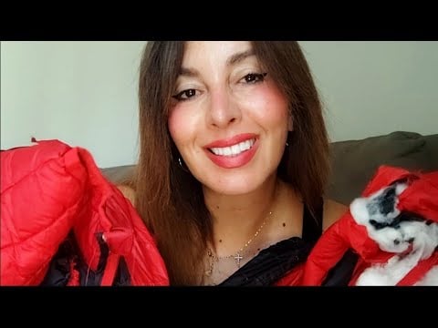ASMR zipper sounds and ripping my rain jacket 