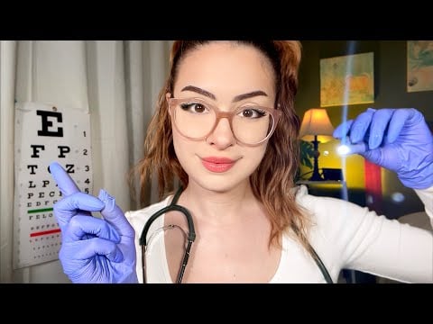 ASMR Français Examen Nerf Crânien DÉTAILLÉ ♡ yeux, oreilles, Cranial Nerve, Examen RP Médical