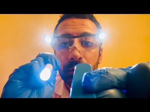 ASMR ENT Exam (ears, nose, throat)