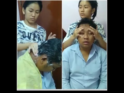 Must Watch Relaxing Shampooing and Head Massage by Sister Again - ASMR