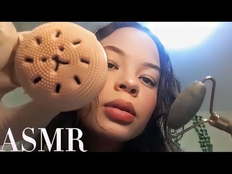 ASMR: LIMPEZA FACIAL RELAXANTE NO SEU ROSTINHO ATÉ QUE DURMA 💆