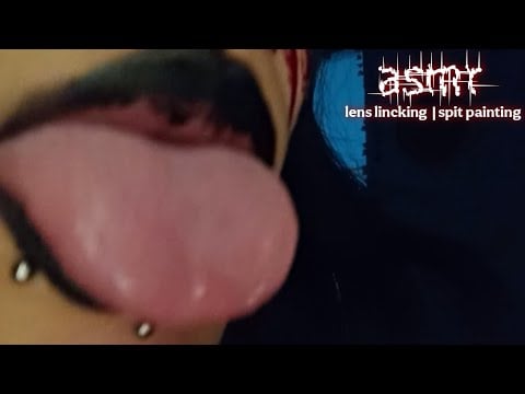 asmr lens lincking e spit painting (+ conversas)
