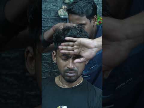 Unique ASMR Massage | Heavy Pressure ASMR Head Massage By Strong Wrist Barber Sadhan #shorts