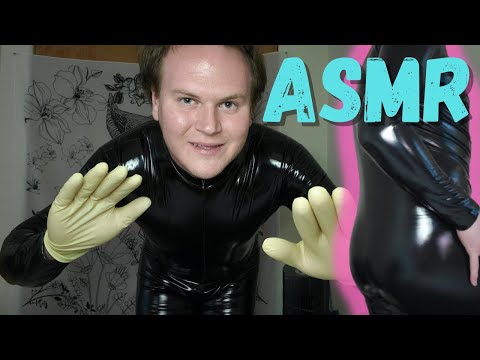 ASMR - Intense Brain Melting Triggers of Vinyl Catsuit & Latex Gloves (Tingles & Sleep) - Dark Light