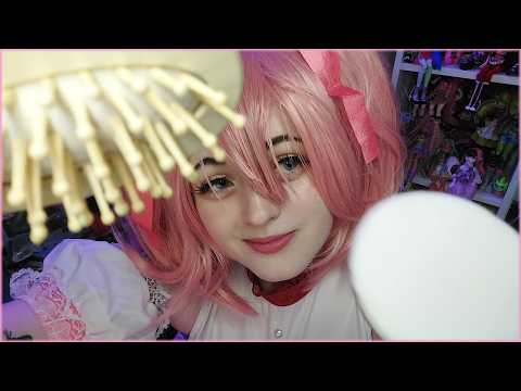 【ASMR】Your bestie helps you get ready for prom ♡ Skincare, hair, wooden makeup ♡ Madoka RP