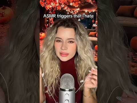 ASMR triggers that I hate 🙄 #asmr #triggers #asmrvideo