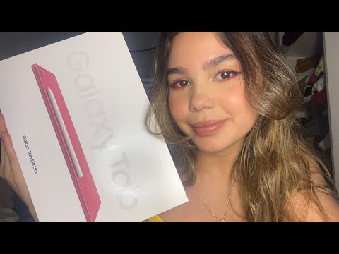 ASMR | TABLET SAMSUNG s10 lite - primeiras impressões ❤️✨