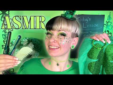 Lucky YOU! All Green Makeover During Class 🍀 Soft Spoken ASMR for Sleep, Relaxation and Good Luck!
