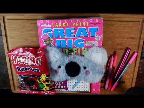 Haribo Crunchy Chewy Berries | Great Word Finds ASMR Eating Sounds