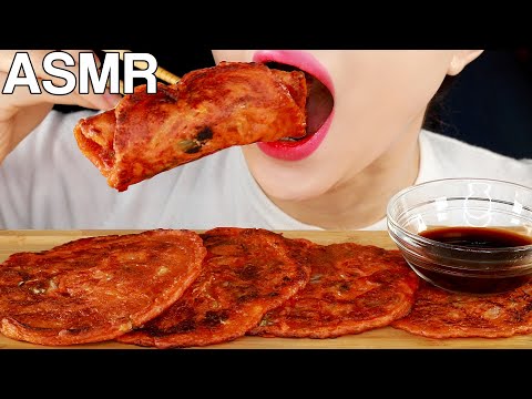 ASMR Kimchi Jeon 김치전 먹방 Mukbang Eating Sounds