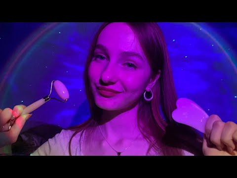 ☀︎ ASMR уход за твоим красивым лицом на ночевке ☀︎