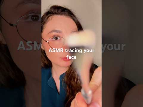 ASMR tracing your face #asmrshorts #asmr #asmrfacetouching #cameratapping