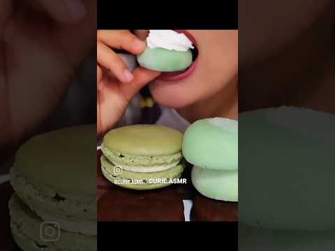 chewy Mochi Ice cream #asmr #mukbang #greentea