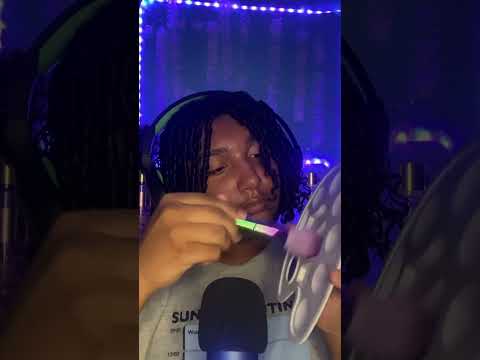 ASMR SPIT PAINTING BRUITS DE BOUCHE #asmr #relax #destresser
