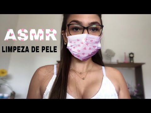 ASMR - LIMPEZA DE PELE | Sons de boca | Tapping | Câmera touching | Sussurros